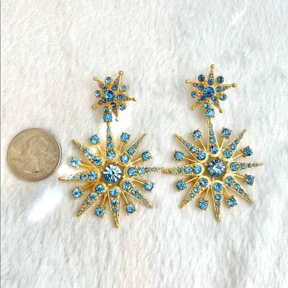 Oscar de la Renta Star Burst Earrings - Picture 7 of 7